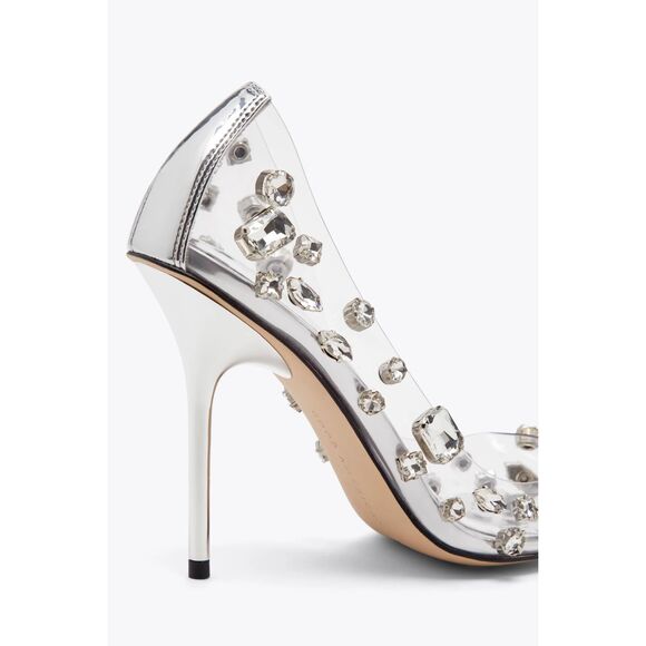 Good American Women's Diamonds Forever Stiletto Clear Pumps SIZE 11.5 NEW - Picture 4 of 14